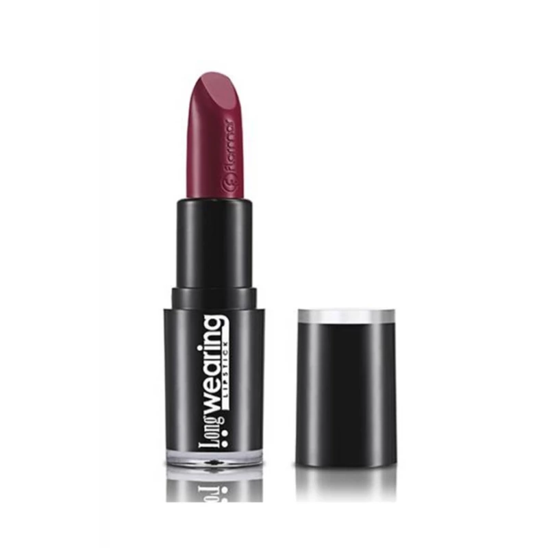 Flormar - Long Wearing Lipstick Red Burgundy - فلورمار