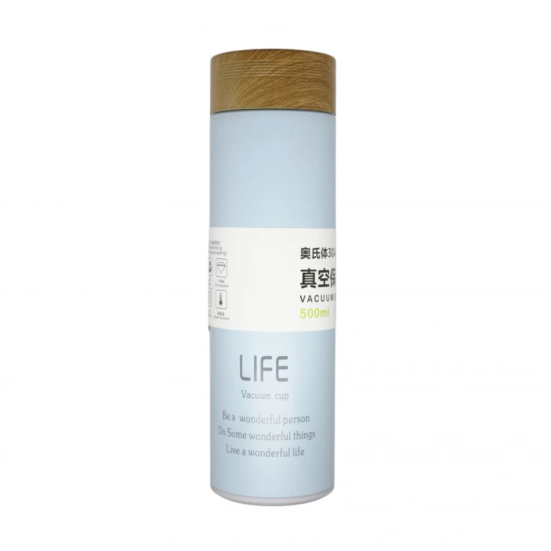 Portable Insulated Thermos, Blue, 500 ml