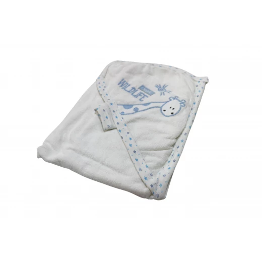 Mini Nana Hooded Towel, Blue Wild Life Mini Nana Hooded Towel, Blue Wild Life