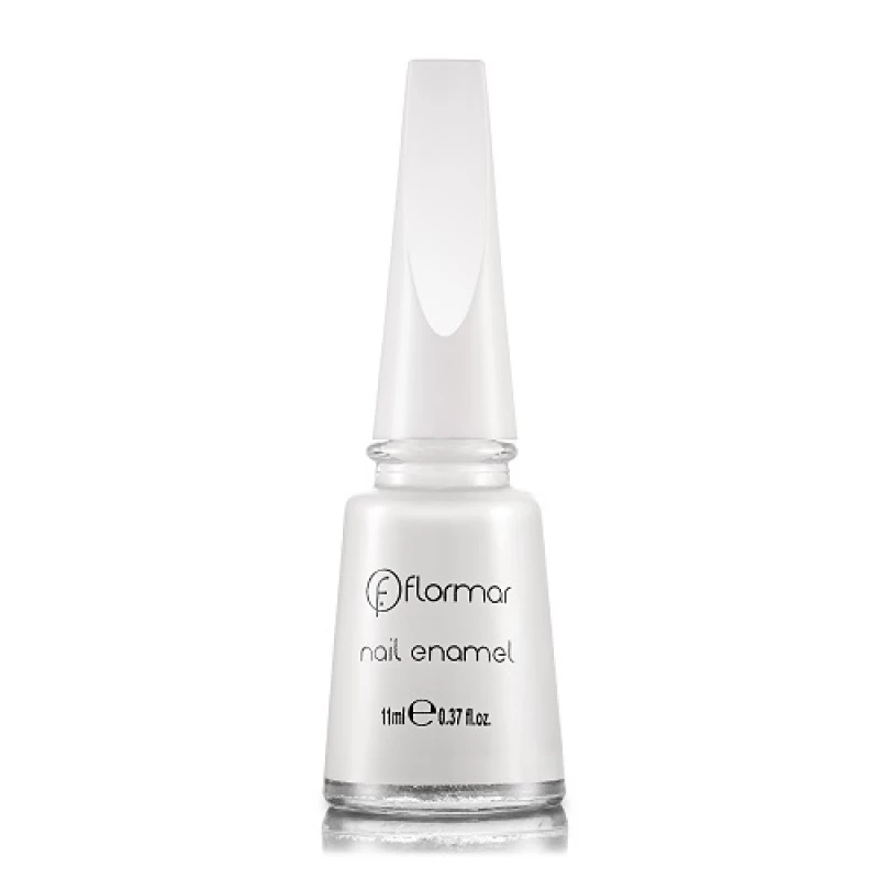 Flormar Nail Enamel 400 Bright white 11ml - فلورمار