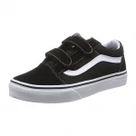Vans UY Old Skool V Black/True White Suede Child , US 13 - فانز
