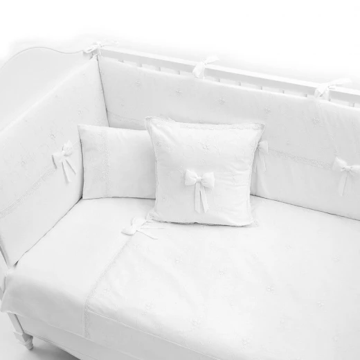 Funna Baby Bed Set 8pcs Premium, White, 70 X 140 cm - فونا بيبي - Image 3