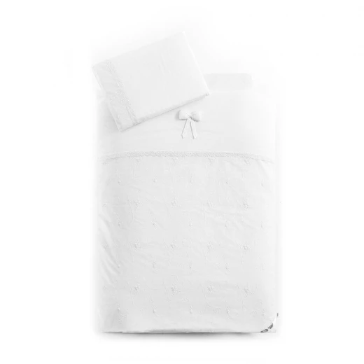 Funna Baby Bed Set 8pcs Premium, White, 70 X 140 cm - فونا بيبي - Image 2
