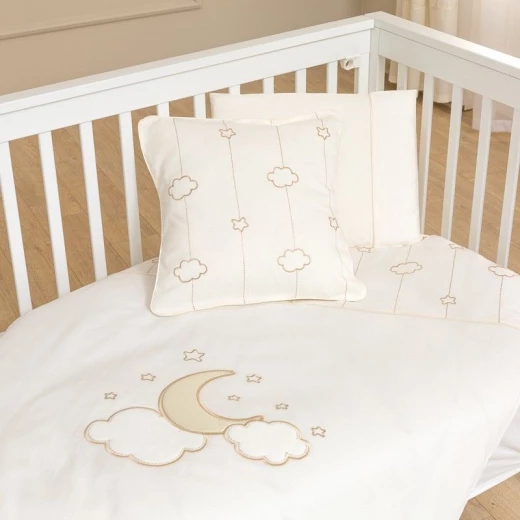 Funna Baby Bed Set 8pcs Luna Elegant, 70x140 cm, Gold - فونا بيبي - Image 2