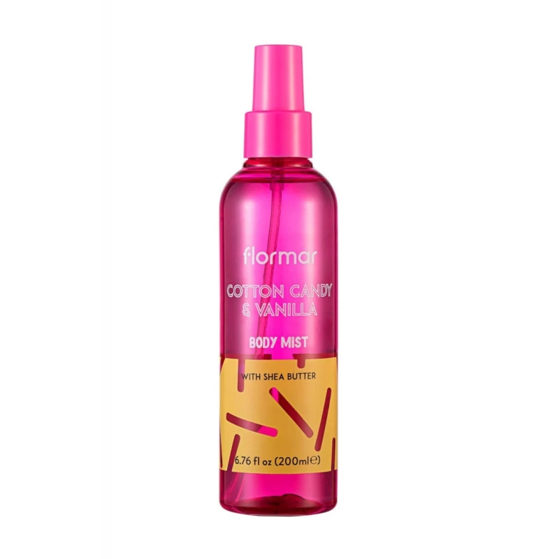 Flormar Body Mist- Cotton Cndy& Vanilla -200ml - فلورمار