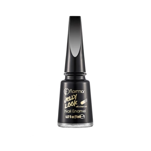 Flormar - Jelly Look Nail Enamel JL28 Patent Black Leather Flormar - Jelly Look Nail Enamel JL28 Patent Black Leather