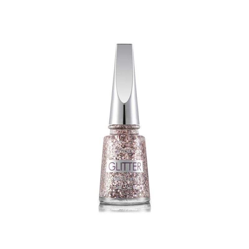 Flormar Glitter Nail Enamel GL02 Pink Silver 11ml - فلورمار