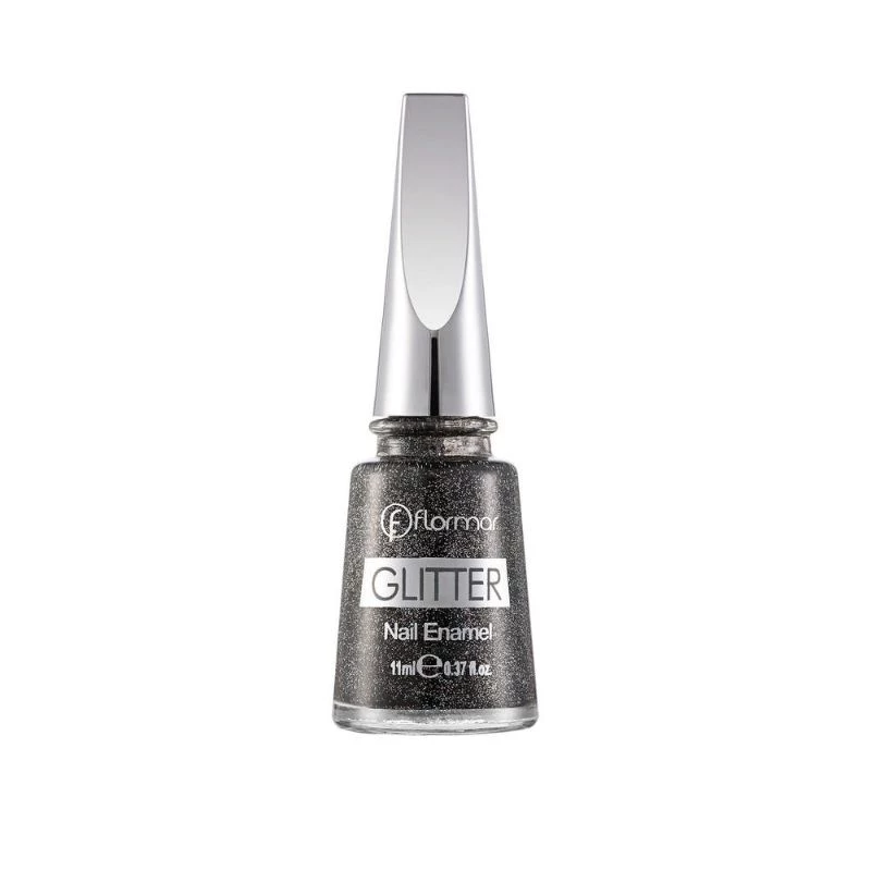 Flormar Glitter Nail Enamel GL10 Blackstar 11ml - فلورمار