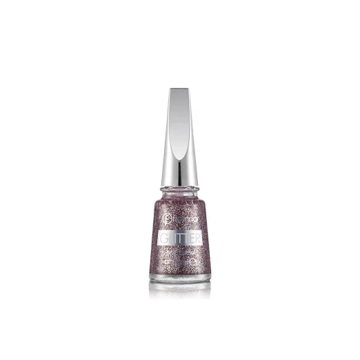 Flormar Glitter Nail Enamel GL15 Red In Silver 11ml Flormar Glitter Nail Enamel GL15 Red In Silver 11ml
