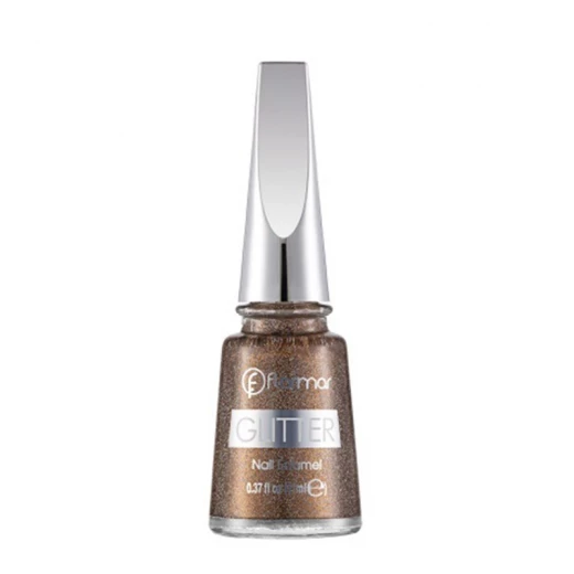 Flormar Glitter Nail Enamel GL16 Golden Orchid 11ml Flormar Glitter Nail Enamel GL16 Golden Orchid 11ml