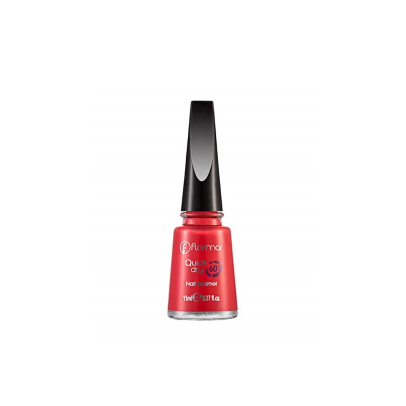 Flormar Quick Dry Nail Enamel QD03 Bright Coral 11ml - فلورمار