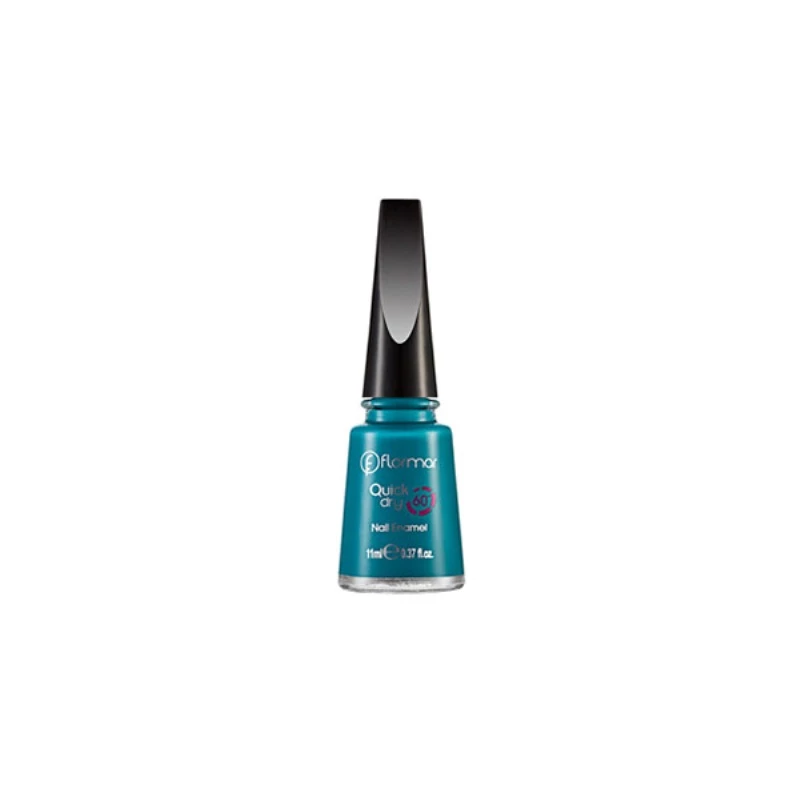 Flormar Quick Dry Nail Enamel QD05 Cyan 11ml - فلورمار