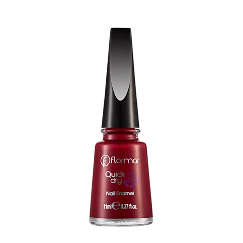 Flormar Quick Dry Nail Enamel QD06 Fiery Red 11ml - فلورمار