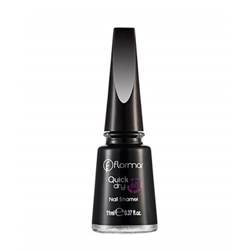 Flormar Quick Dry Nail Enamel QD10 Black Minimalism 11ml - فلورمار