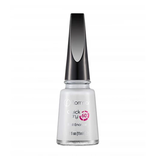 Flormar Quick Dry Nail Enamel QD19 White Dance 11ml Flormar Quick Dry Nail Enamel QD19 White Dance 11ml