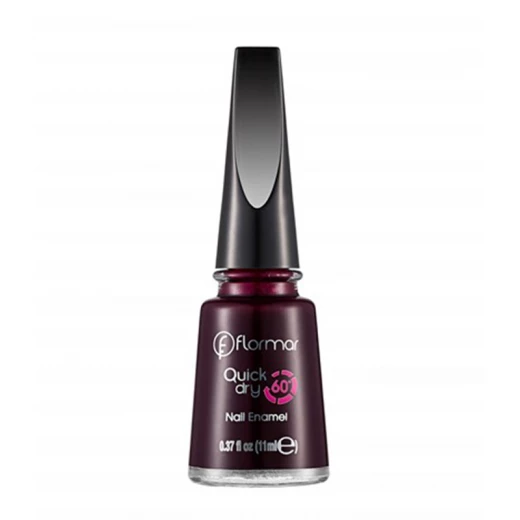 Flormar Quick Dry Nail Enamel QD21 Blackstar Red 11ml Flormar Quick Dry Nail Enamel QD21 Blackstar Red 11ml