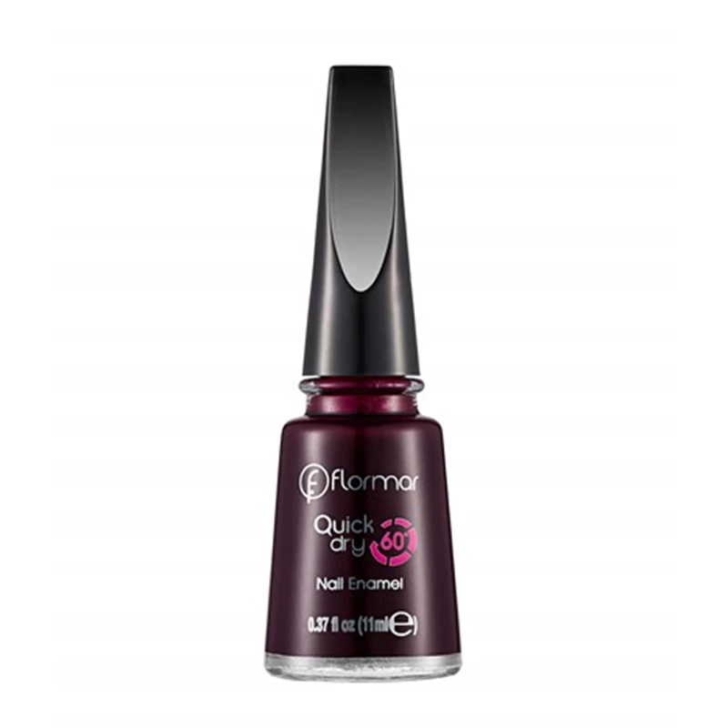 Flormar Quick Dry Nail Enamel QD21 Blackstar Red 11ml - فلورمار