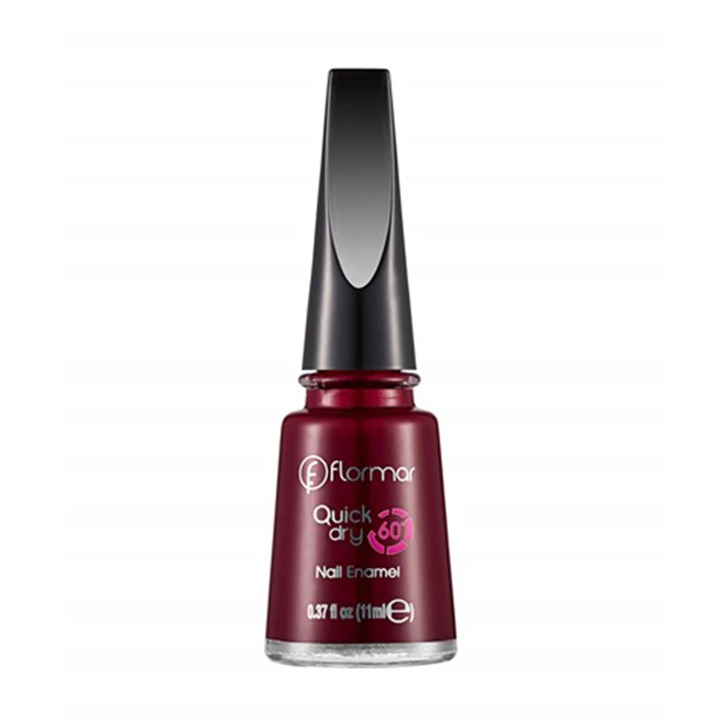 Flormar Quick Dry Nail Enamel QD22 Red Velvet 11ml - فلورمار