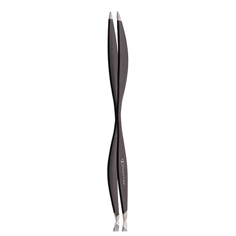 Floramr Face Duo Tweezer Black & Silver - فلورمار