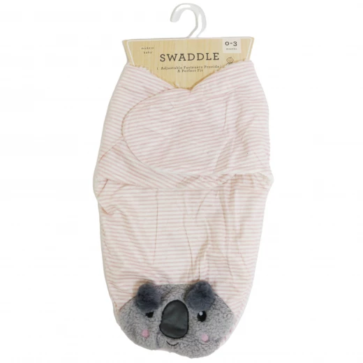 Modern Baby Soft Warm Swaddle w/adjustable fasteners lined w/soft Sherpa 0-3 M Modern Baby Soft Warm Swaddle w/adjustable fasteners lined w/soft Sherpa 0-3 M