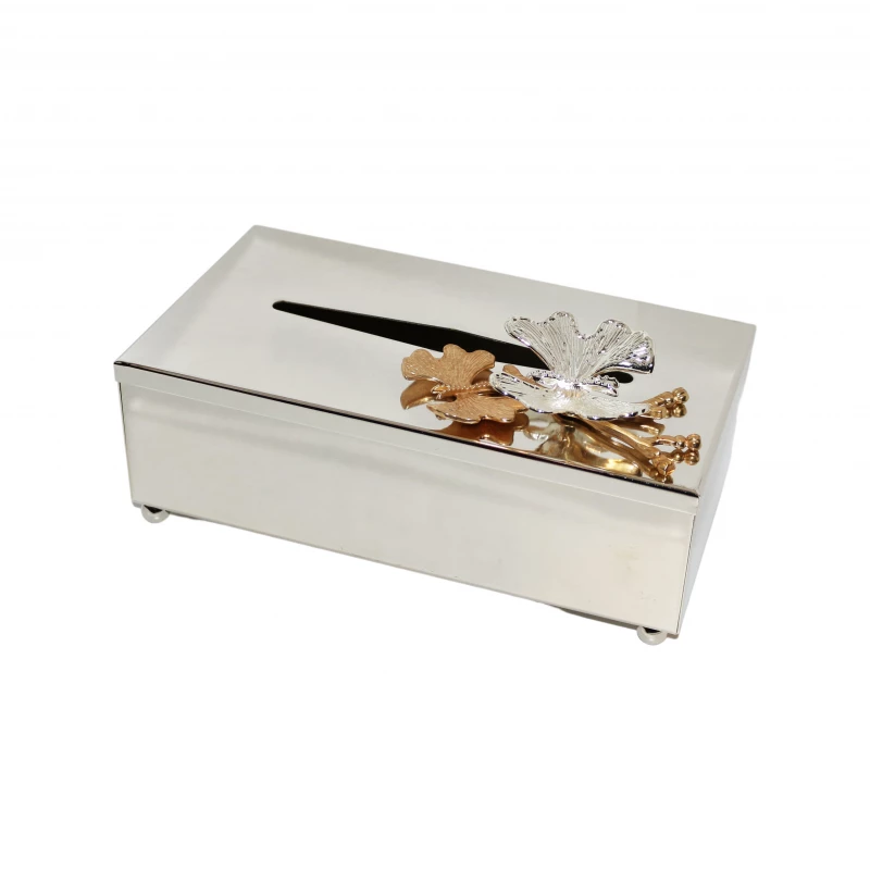 Silver Box for Tissues and Decoration
