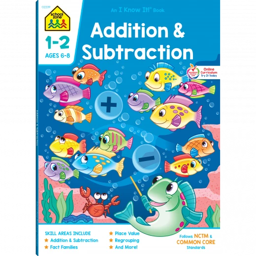 School Zone Addition & Subtraction 1-2 Workbook School Zone Addition & Subtraction 1-2 Workbook