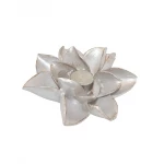 White Candle Holder in Flower Shape - Small