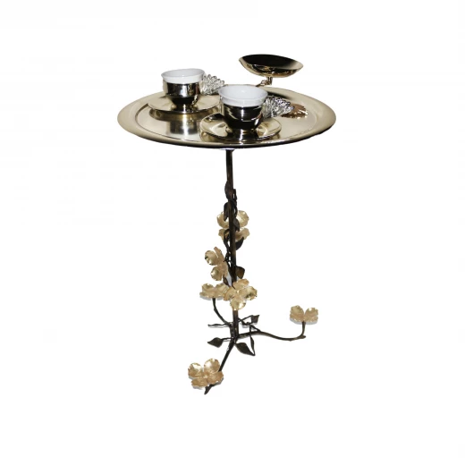 Silver Coated Serving Coffee Table Set Silver Coated Serving Coffee Table Set