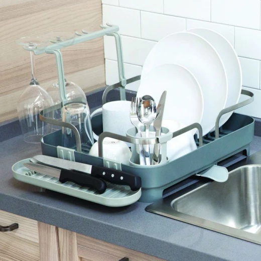 Umbra Holster Plastic Dish Rack, Charcoal Umbra Holster Plastic Dish Rack, Charcoal
