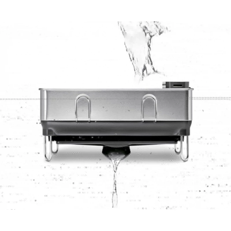 Simplehuman Steel Framedish Rack, Grey, Steel - أومبرا