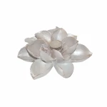 White Candle Holder in Flower Shape - Large