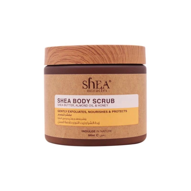 Shea Miracles Body Scrub Almond Oil & Honey 500ml - شيا ميراكل