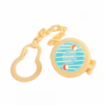 Farlin - Pacifier Clip for Baby Owl 0+, Blue - فارلين