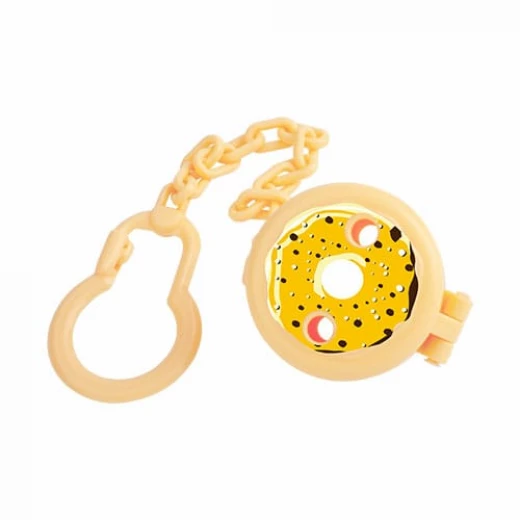 Farlin - Pacifier Clip for Baby Owl 0+, Yellow Farlin - Pacifier Clip for Baby Owl 0+, Yellow