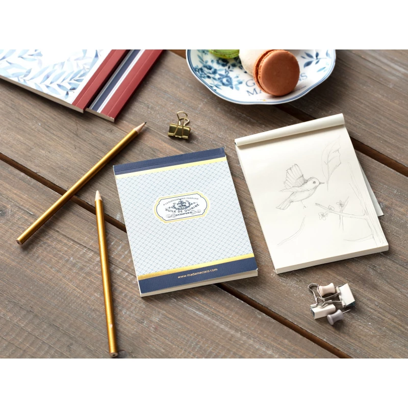 Madame Coco - Notepad, Indigo, Gold - مدام كوكو