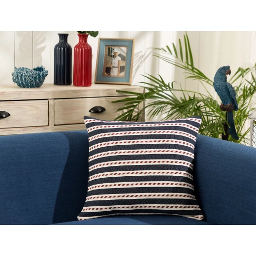 Madame Coco - Montinigue Cushion Cover, Off White/Bordeaux