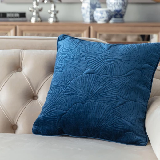 Madame Coco - Egebella Cushion Cover, Indigo Madame Coco - Egebella Cushion Cover, Indigo
