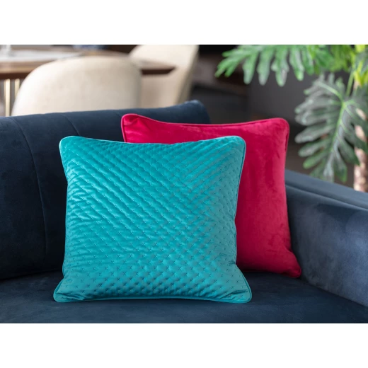 Madame Coco - Charlot Cushion Cover, Turquoise Madame Coco - Charlot Cushion Cover, Turquoise