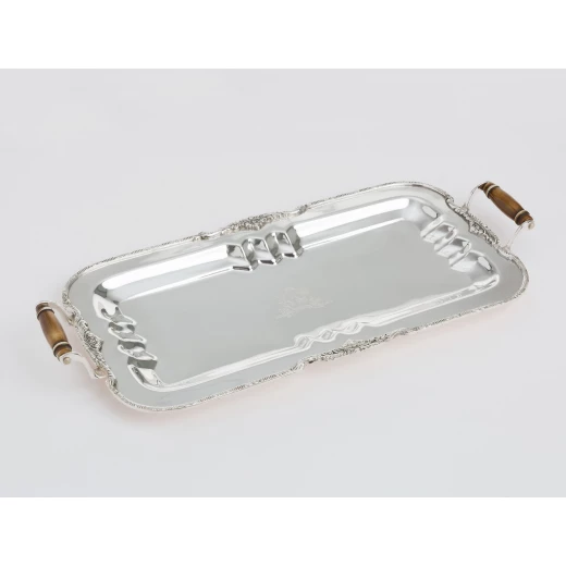 Madame Coco - Silver Plated Rectangular Tray Small - مدام كوكو - Image 2