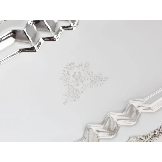 Madame Coco - Silver Plated Rectangular Tray Small - مدام كوكو - Image 3