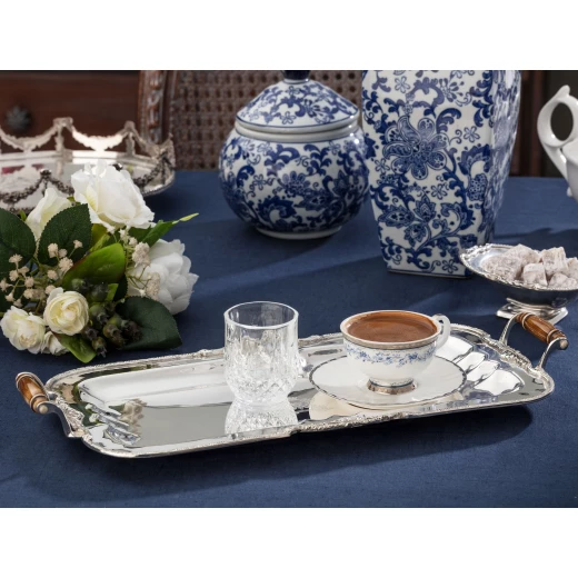 Madame Coco - Silver Plated Rectangular Tray Small Madame Coco - Silver Plated Rectangular Tray Small