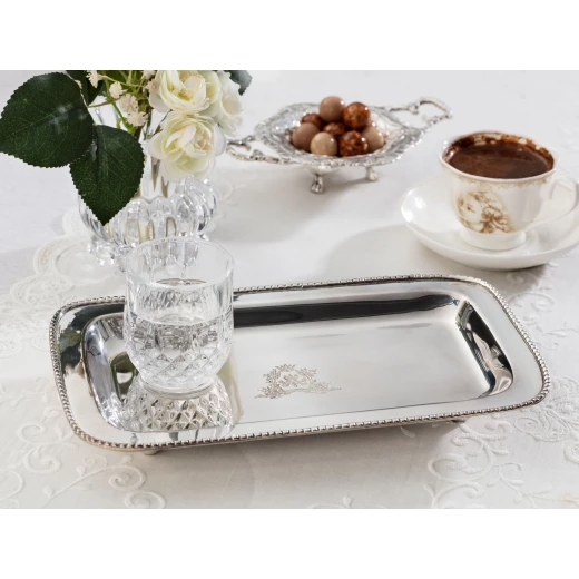 Madame Coco - Silver Plated Rectangular Tray Madame Coco - Silver Plated Rectangular Tray