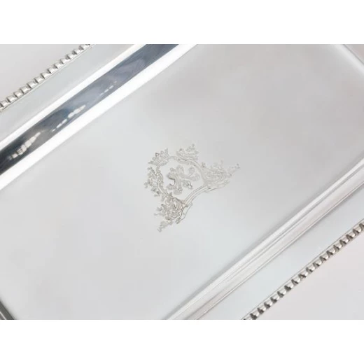 Madame Coco - Silver Plated Rectangular Tray - مدام كوكو - Image 2