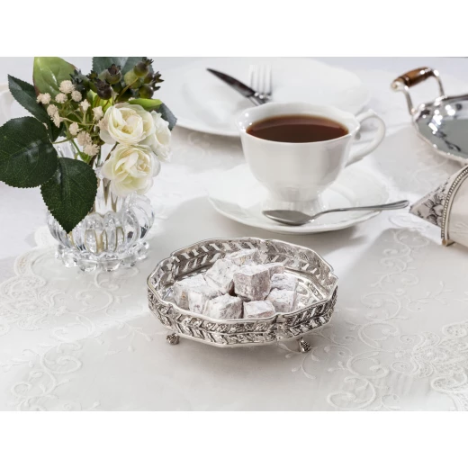 Madame Coco - Silver Plated Round Dish Madame Coco - Silver Plated Round Dish