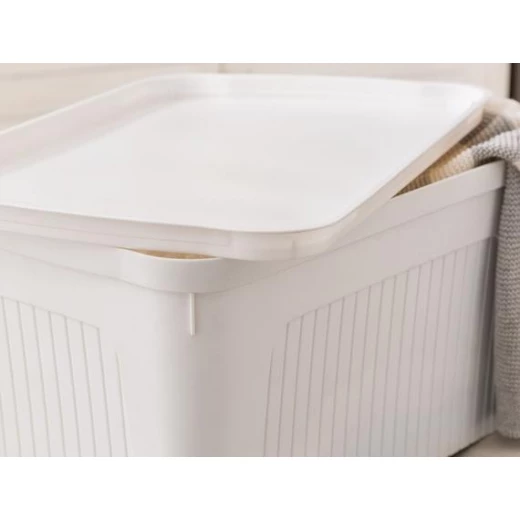 Madame Coco - Densy Box With Lid 27 Lt, Soft Ecru - مدام كوكو - Image 2