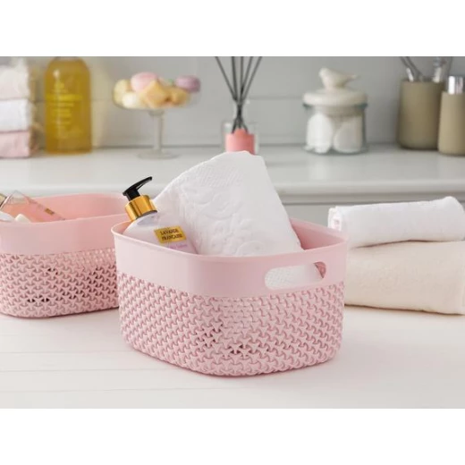 Madame Coco - Curvy Knitting Pattern Big Basket, Soft Powder Madame Coco - Curvy Knitting Pattern Big Basket, Soft Powder