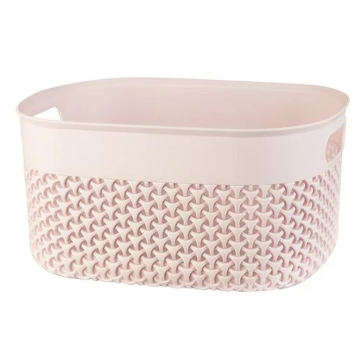 Madame Coco - Curvy Knitting Pattern Big Basket, Soft Powder - مدام كوكو - Image 2