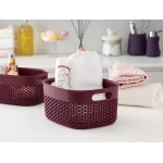 Madame Coco - Curvy Knitting Pattern Big Basket, Damson - مدام كوكو