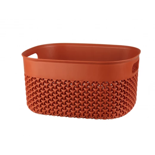 Madame Coco - Curvy Knitting Pattern Big Basket, Terra Cotta - مدام كوكو - Image 2