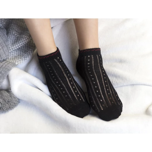 Madame Coco - Souffle Women's Sock, Black Madame Coco - Souffle Women's Sock, Black